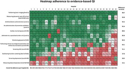 Variation in stroke care at the hospital level: A cross-sectional multicenter study